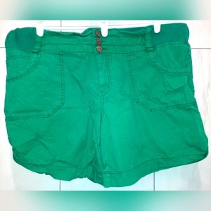 Pure Energy women’s size 2x green elastic waist shorts good used condition